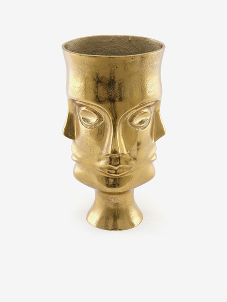 SIFCON Gold Faces Vase