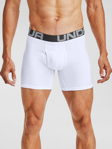 Under Armour UA Charged Cotton 6in Boxers 3 Piece