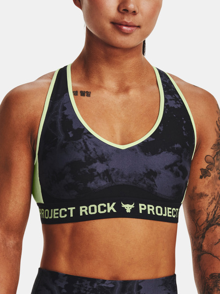 Under Armour UA Project Rock Crssbk Bra Print Sport Bra