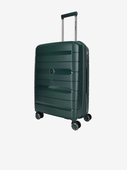 Enrico Benetti Montréal L Green Suitcase