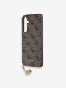 Guess 4G Charm Zadní Kryt pro Samsung Galaxy A55 Brown Phone case