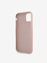 Guess PU 4G Metal Logo Zadní Kryt pro iPhone 11 Pink Phone case