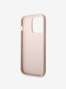 Guess PU 4G Metal Logo Zadní Kryt pro iPhone 15 Pro Max Pink Phone case