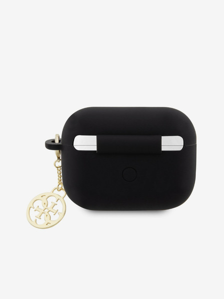 Guess 4G Charm Silikonové AirPods Pro 2 Black Case