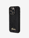 Guess Sequin Script Logo Zadní Kryt pro iPhone 14 Pro Black Phone case