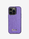 Guess Sequin Script Logo Zadní Kryt pro iPhone 15 Pro Purple Phone case