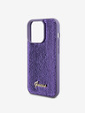 Guess Sequin Script Logo Zadní Kryt pro iPhone 15 Pro Purple Phone case