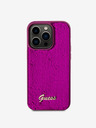 Guess Sequin Script Logo Zadní Kryt pro iPhone 14 Pro Max Magenta Phone case