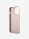 Guess PU 4G Metal Logo Zadní Kryt pro iPhone 13 Pro Pink Phone case