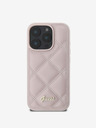 Guess PU Leather Quilted Zadní Kryt pro iPhone 16 Pro Max Pink Phone case