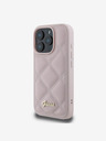 Guess PU Leather Quilted Zadní Kryt pro iPhone 16 Pro Max Pink Phone case