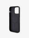 Guess PU 4G Stripe MagSafe Zadní Kryt pro iPhone 15 Pro Max Black Phone case