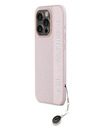Karl Lagerfeld Karl Lagerfeld PU Saffiano Strass Charm Back Cover per iPhone 15 Pro Max Rosa
