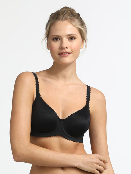DIM Reggiseno nero da donna con ferretto Dim