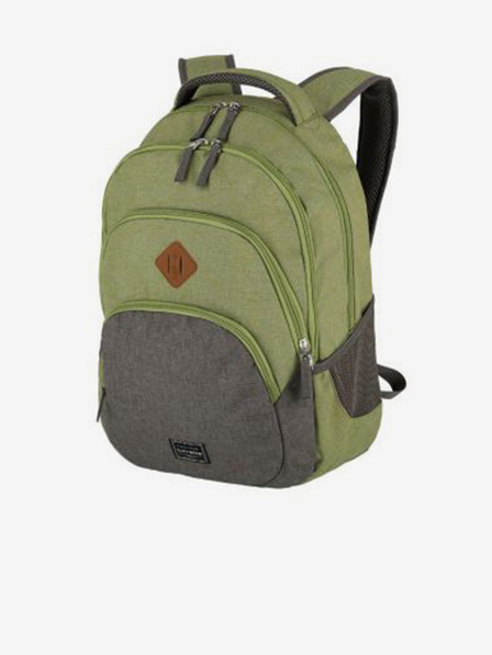 Travelite Basics Melange Green/grey Backpack