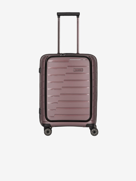 Travelite Travelite Air Base 4w S rosa Valigia da viaggio con tasca frontale