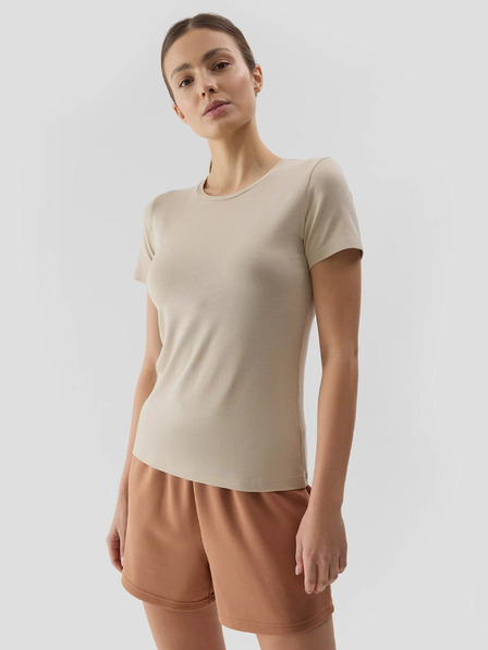 4F Maglietta donna slim tinta unita 4F