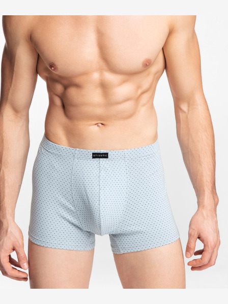 Atlantic 3-PACK Boxer da uomo ATLANTIC Blu/Navy/Grigio