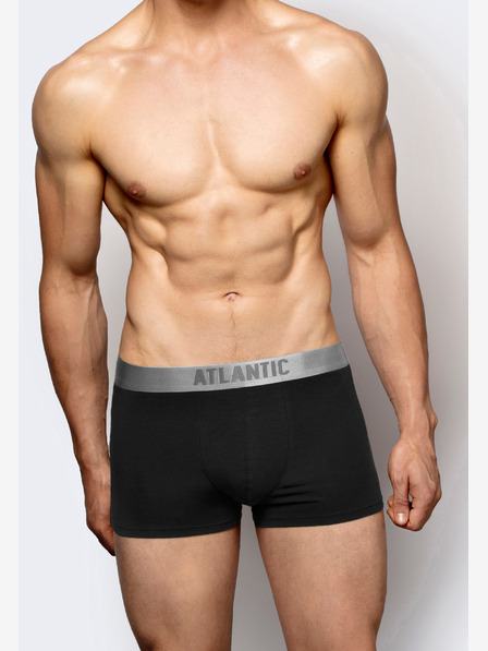 Atlantic Boxer da uomo in cotone Pima ATLANTIC - Nero