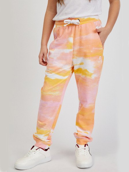 Sam 73 Pantaloni da tuta fantasia rosa e arancione per bambina SAM73 Jargon