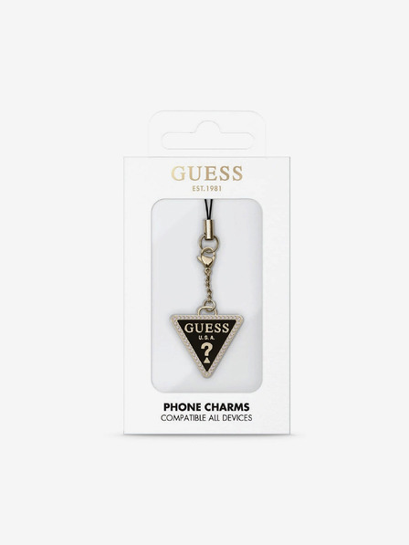 Guess Přívěsek Strass Triangle Metal Logo Phone case