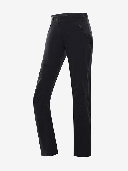 ALPINE PRO Pantaloni softshell neri da donna ALPINE PRO Span