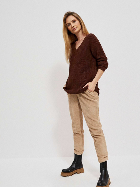 Moodo Maglione marrone lucido da donna Moodo