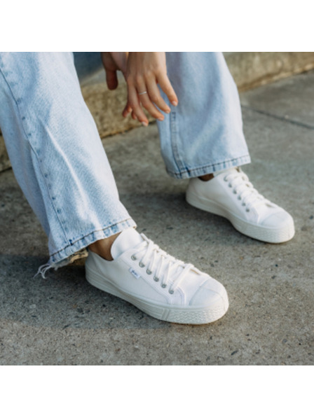 Vasky Scarpe da ginnastica di tela da donna / stivali bianchi Vasky Kanvasky
