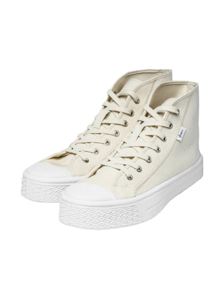 Vasky Scarpe da ginnastica alla caviglia in tela da donna / stivali beige Vasky Kanvasky High