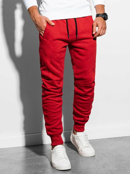 Ombre Clothing Pantaloni con cappuccio Basic da uomo rossi Abbigliamento Ombre