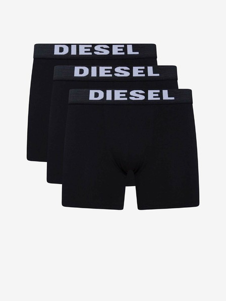 Diesel Set di tre boxer da uomo in nero Diesel