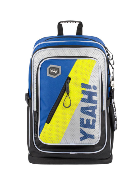 BAAGL  Zaino scuola blu cubo neon Baagl