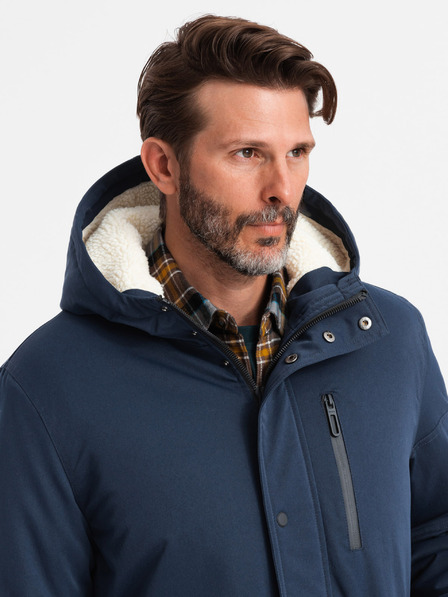 Ombre Clothing Giacca parka lunga da uomo Ombre Clothing