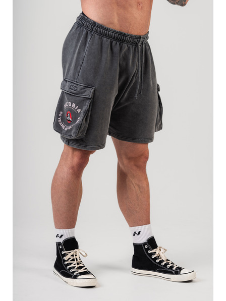 Nebbia Pantaloncini cargo lavati LEGACY 787 M, grigio chiaro