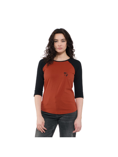 Horsefeathers T-shirt color mattone da donna HORSEFEATHERS