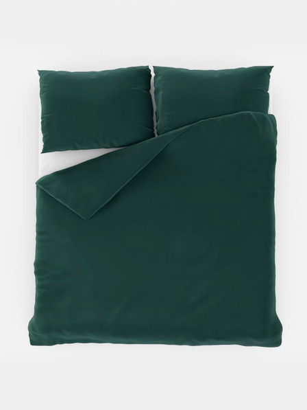 Kvalitex Lenzuola in raso LUXURY COLLECTION 140x200, 70x90cm verde scuro
