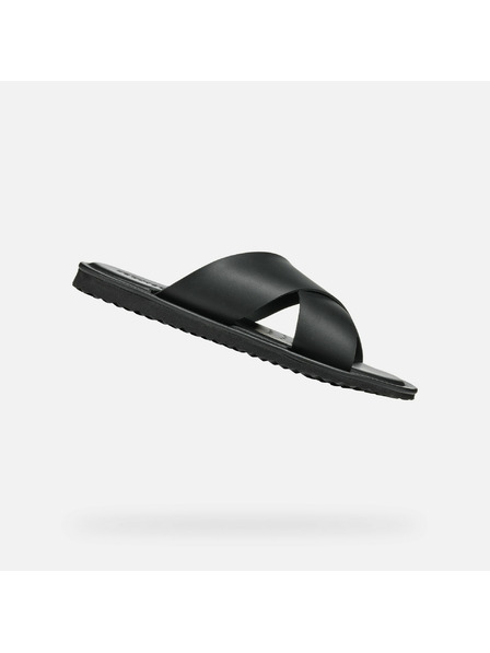 Geox Pantofole nere da uomo Geox Erice