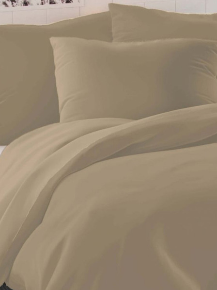 Kvalitex Luxury Collection French Satin Bedding Set 1+2, 200x200, 70x90cm beige