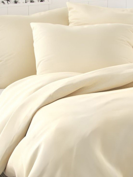 Kvalitex Luxury Collection French Satin Bedding Set 1+2, 200x200, 70x90cm cream