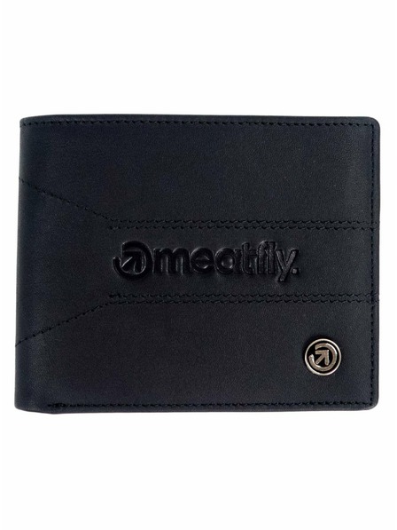 Meatfly Portafoglio in pelle Meatfly Zac Premium Black | Nero | Taglia