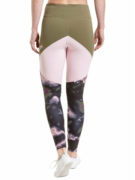 Meatfly Meatfly leggings donna Arabel Olive/Storm Camo Pink | Verde | Taglia