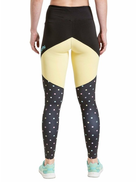 Meatfly Meatfly leggings donna Arabel Color Dots/Yellow | Pois | Taglia