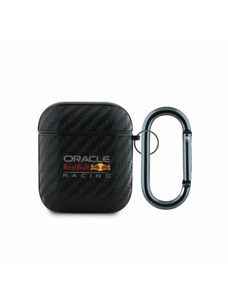 Oracle Red Bull Racing Custodia Red Bull in PU Carbonio per AirPods 1/2 Nero