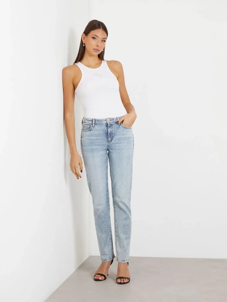 Guess Jeans Canotta bianca da donna con logo 4G Guess jeans