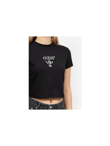 Guess Jeans Top corto nero da donna kcdh1 Guess jeans