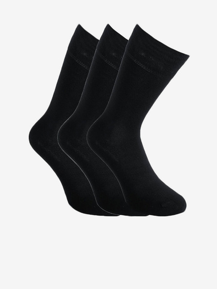 Styx 3PACK Calzini Styx High Bamboo Nero