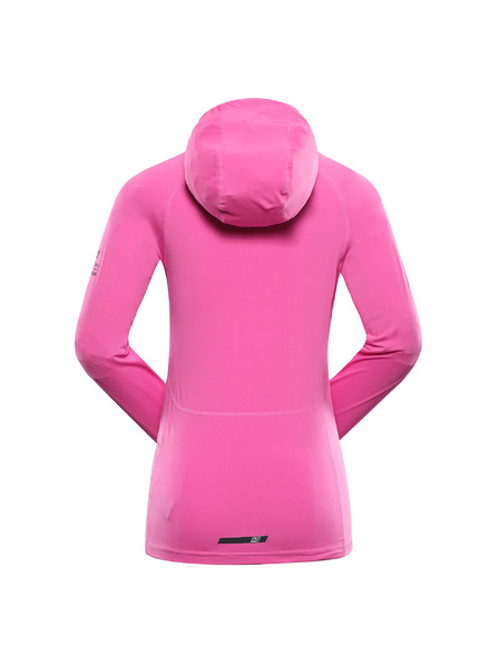 ALPINE PRO Felpa funzionale donna con elementi riflettenti ALPINE PRO IZARA rosa neon
