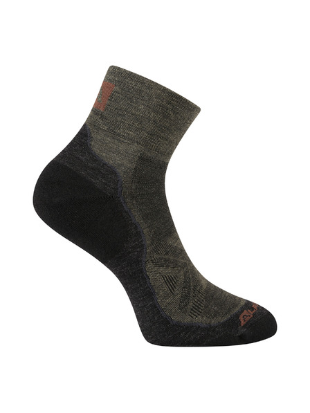 ALPINE PRO Calzini antibatterici in lana merino ALPINE PRO DERERE grigio pietra