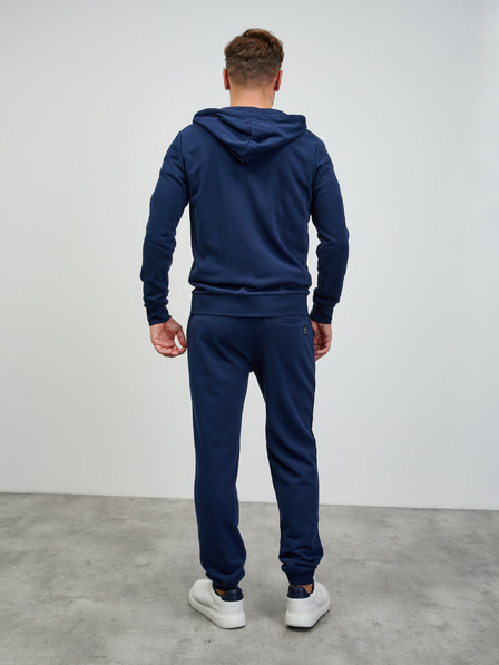 ZOOT.lab Felpa con cappuccio basic con zip blu scuro da uomo ZOOT.lab Ralph