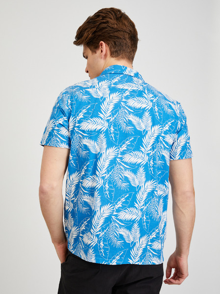 ZOOT.lab Camicia a maniche corte blu fantasia da uomo ZOOT.lab Darrel
